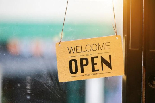 Welcome We Are Open Sign